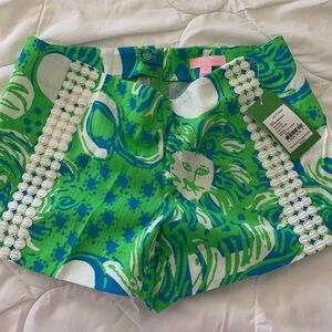 Lilly Pulitzer Limeade Roar of the Jungle Liza Short Size 2